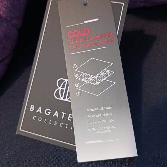 NEW Bagatelle Collection, 0X Quilted, Water Resistant Cold Weather Vest, Purple‎ - Picture 10 of 13